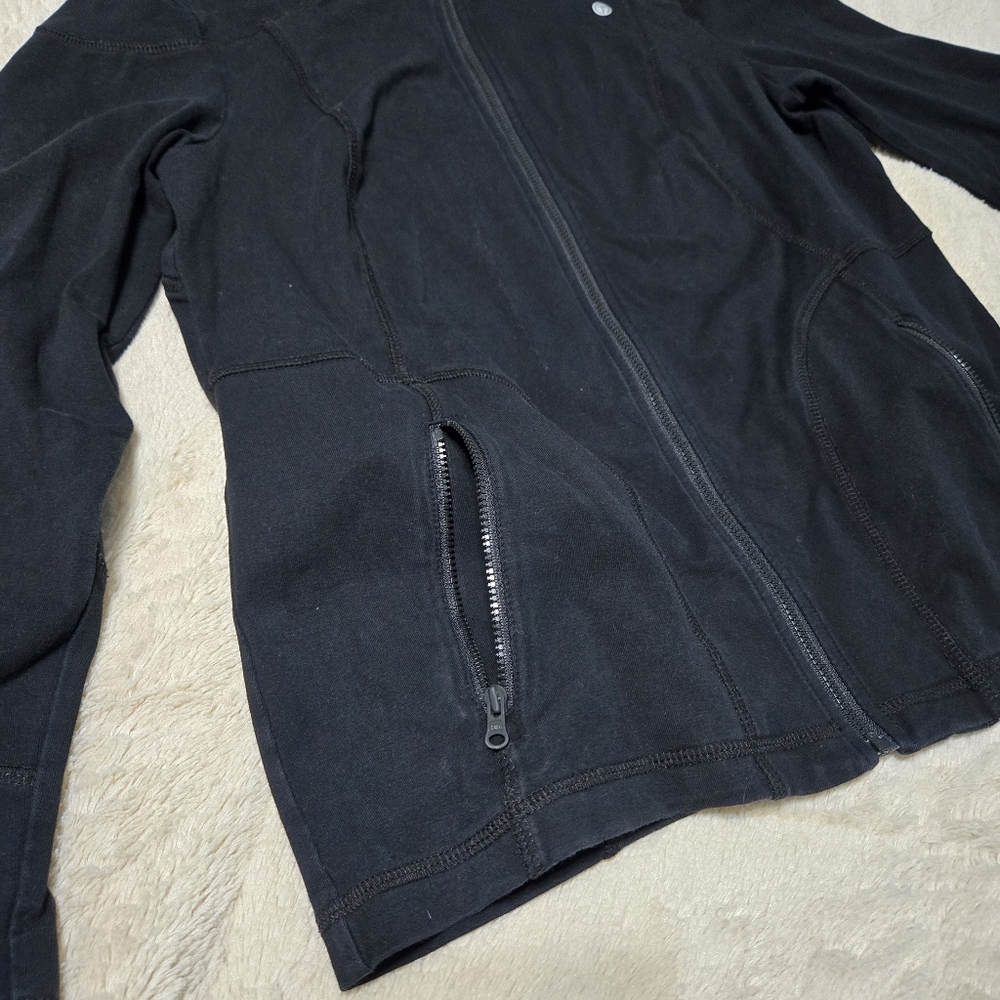 T by Talbots Jacket Lightweight Mockneck Black Stretch Performance Petite M PM - Picture 6 of 8